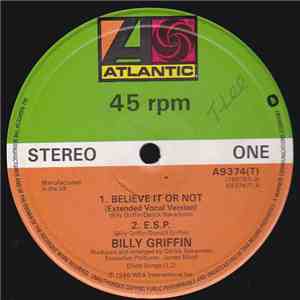Billy Griffin - Believe It Or Not / E.S.P. FLAC