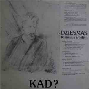 Kārlis Bauers-Zemgalis Un Andris Vītoliņš - Kad? Dziesmas Basam Un Erģelēm FLAC
