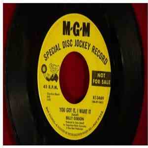 Billy Gibson  - What I Need Now Is Love / You Got It, I Want It FLAC