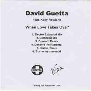 David Guetta Feat. Kelly Rowland - When Love Takes Over 6 Mixes FLAC