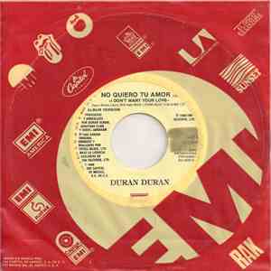 Duran Duran - No Quiero Tu Amor = I Don't Want Your Love FLAC