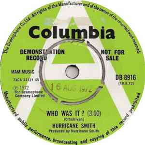 Hurricane Smith - Who Was It? FLAC