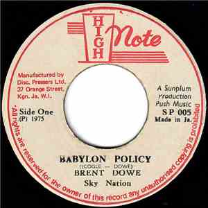 Brent Dowe & Sky Nation - Babylon Policy FLAC