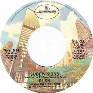 Rush - Subdivisions FLAC