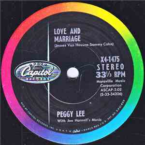 Peggy Lee With Joe Harnell's Music - Love And Marriage FLAC