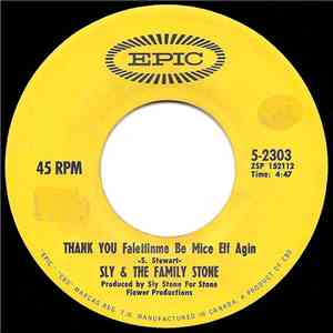 Sly & The Family Stone - Thank You (Falletinme Be Mice Elf Agin) / Everybody Is A Star FLAC