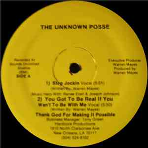 The Unknown Posse - Stop Jockin FLAC