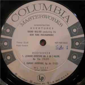 Bruno Walter Conducting The New York Philharmonic Orchestra / Beethoven, Brahms - Overtures FLAC