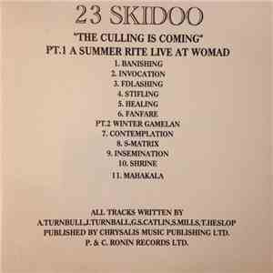 23 Skidoo - The Culling Is Coming FLAC