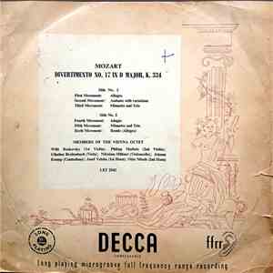 Mozart - Members Of The Vienna Octet - Divertimento N° 17 In D Major, K. 334 FLAC
