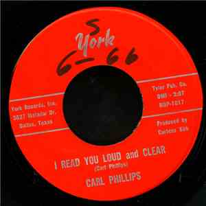 Carl Phillips  - I Read You Loud And Clear FLAC