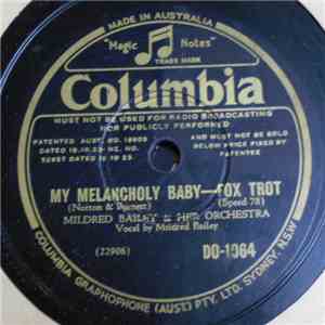 Mildred Bailey & Her Orchestra - My Melancholy Baby / The Lonesome Road FLAC