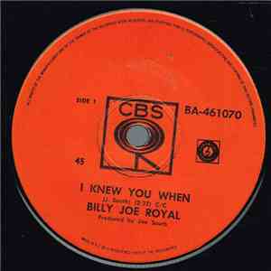 Billy Joe Royal - I Knew You When FLAC
