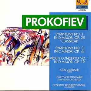 Igor Oistrach - Prokofiev: Symphonies 1 & 3 / Violin Concerto FLAC