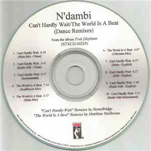N'dambi - Can't Hardly Wait/The World Is A Beat (Dance Remixes) FLAC
