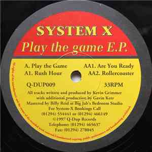 System X  - Play The Game E.P. FLAC