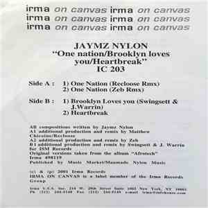 Jaymz Nylon - One Nation / Brooklyn Loves You FLAC