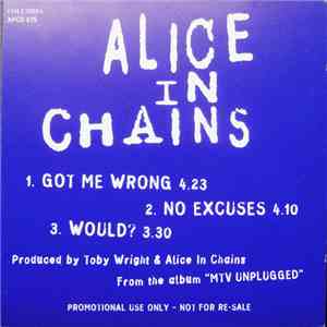 Alice In Chains - Got Me Wrong FLAC