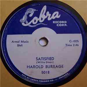 Harold Burrage - Stop For The Red Light / Satisfied FLAC