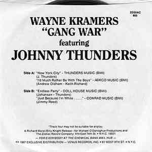 Gang War - Wayne Kramer's "Gang War" Featuring Johnny Thunders FLAC