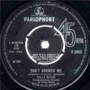 Cilla Black - Don't Answer Me FLAC