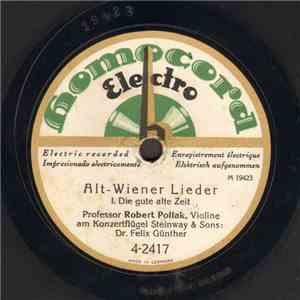 Robert Pollak - Alt-Wiener Lieder FLAC