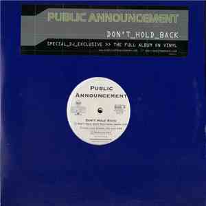 Public Announcement - Don't Hold Back FLAC