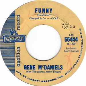 Gene McDaniels With The Johnny Mann Singers - Funny / Chapel Of Tears FLAC