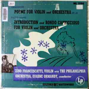 Chausson | Saint-Saëns, Zino Francescatti With The Philadelphia Orchestra, Eugene Ormandy - Chausson: Poème For Violin And Orchestra, Op. 25 • Saint-Saëns: Introduction And Rondo Capriccioso For Violin And Orchestra, Op. 28 FLAC