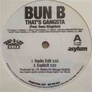 Bun B Feat. Sean Kingston - That's Gangsta FLAC