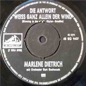Marlene Dietrich - Die Antwort Weiss Ganz Allein Der Wind FLAC