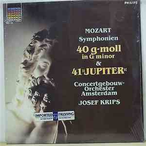 Mozart, Josef Krips, Concertgebouw-Orchester Amsterdam - Symphonien - 40 G-moll In G Minor & 41 "Jupiter" FLAC