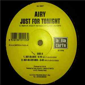 Airy - Just For Tonight FLAC