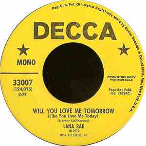 Lana Rae - Will You Love Me Tomorrow (Like You Love Me Today) FLAC