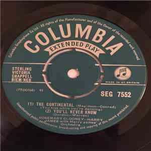 Rosemary Clooney - Harry James  With Harry James And His Orchestra - The Continental (You Kiss While You're Dancing) / You'll Never Know / Sweet Leilani / The Lady Is A Tramp FLAC