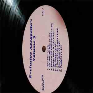Various - Exclusive Accapella's Volume 3 FLAC