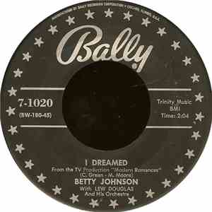 Betty Johnson - I Dreamed FLAC