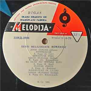 Various - Eesti Heliloojate Romansse FLAC