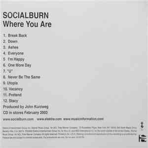 Socialburn - Where You Are FLAC