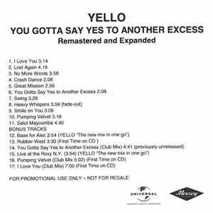 Yello - You Gotta Say Yes To Another Excess - Remastered And Expanded FLAC