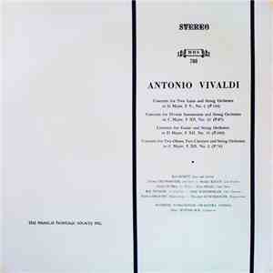 Antonio Vivaldi – Karl Scheit, Austrian Tonkünstler Orchestra, Vienna, Edgar Seipenbusch - Concerti For Lutes, Guitar And Diverse Instruments FLAC