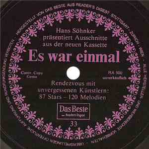 Various - Hans Söhnker Präsentiert Ausschnitte Aus Der Neuen Kassette "Es War Einmal" - Rendevouz Mit Unvergessenen Künstlern: 87 Stars - 120 Melodiën FLAC