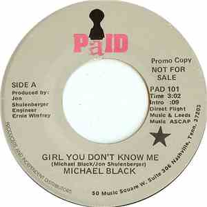 Michael Black - Girl You Don't Know Me FLAC