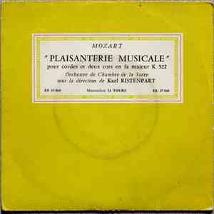 Mozart / Orchestre De Chambre De La Sarre , Sous La Direction De Karl Ristenpart - Plaisanterie Musicale Pour Cordes Et Deux Cors En Fa Majeur K 522 FLAC