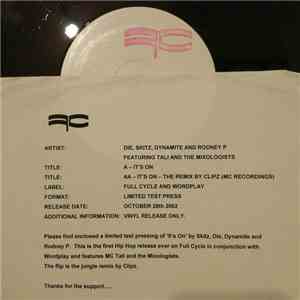 DJ Die & Skitz Featuring Dynamite MC, Rodney P, Tali & Mixologists - It's On FLAC