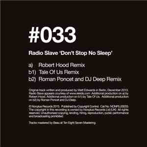 Radio Slave - Don't Stop No Sleep (Remixes) FLAC