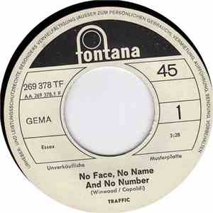 Traffic - No Face, No Name And No Number FLAC