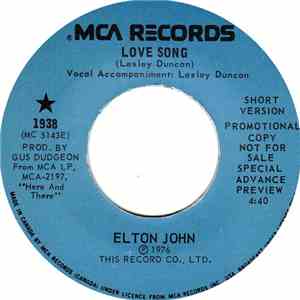 Elton John - Love Song FLAC