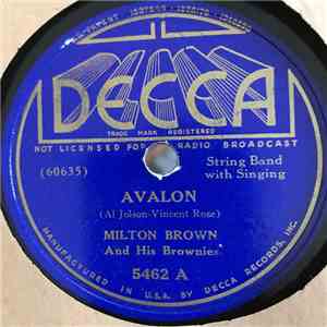 Milton Brown And His Brownies - Avalon / Somebody Stole My Gal FLAC