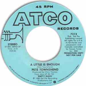 Pete Townshend - A Little Is Enough FLAC